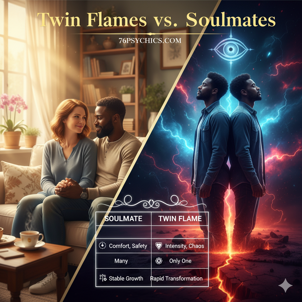 Twin Flames vs. Soulmates: Unraveling the Cosmic Connection
