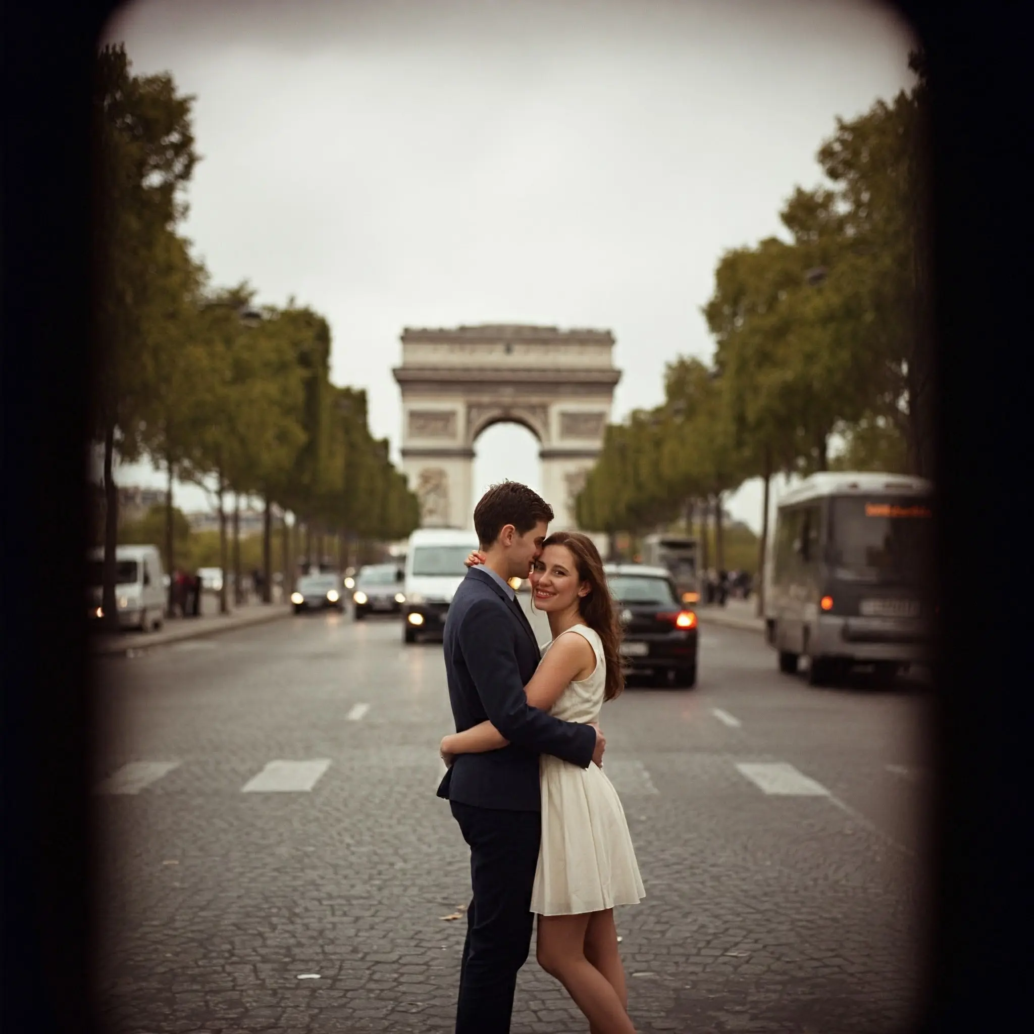 Love by the Eiffel Tower